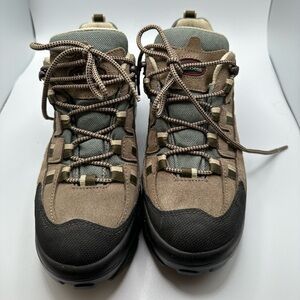 L.L. Bean Tan and Green Hiking Shoes